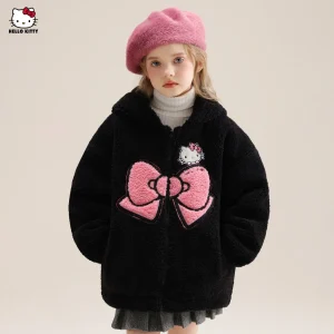 Hello Kitty Girls' Thickened Fleece Warm Loose Style