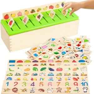 Wooden Montessori Educational Early Learning Activities Box