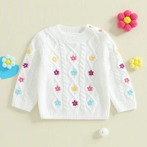 Knit Sweater with Crew Neck for Toddlers